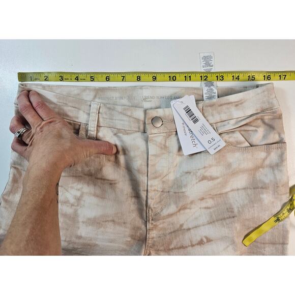 NWT Perfect stretch girlfriend slim leg ankle brown tie-dye grunge 0.5 (6) NEW - Picture 7 of 7